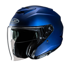 Casco abierto para moto HJC i31 S.flat azul metalizado