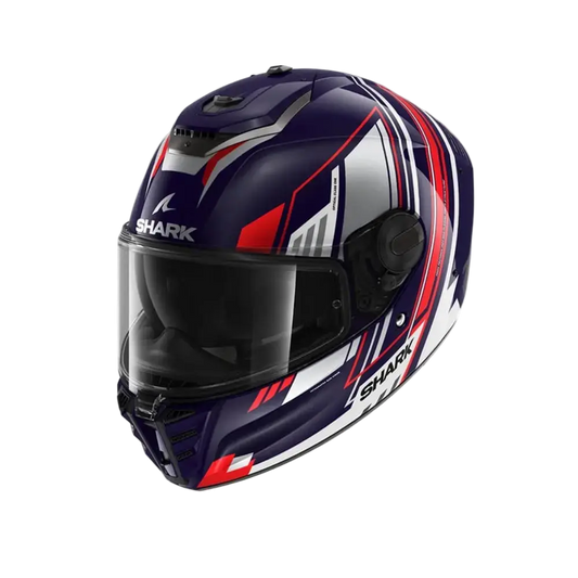 SHARK SPARTAN RS BYHRON CASCHI INTEGRALI DA MOTO BLU BIANCO CROMO 