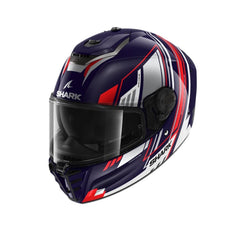SHARK SPARTAN RS BYHRON CASCHI INTEGRALI DA MOTO BLU BIANCO CROMO