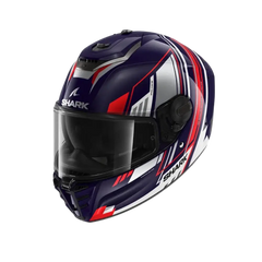 SHARK SPARTAN RS BYHRON CASCHI INTEGRALI DA MOTO BLU BIANCO CROMO 