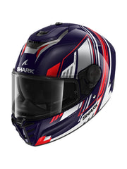 Shark - SPARTAN RS FIBRE Blue White Chrom - SECURTEX MOTOR S.L (t/a MaximoMoto)