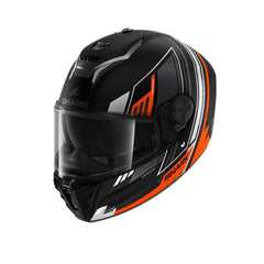 SHARK SPARTAN RS BYRHON CASCHI INTEGRALI CROMATO NERO OPACO ARANCIONE