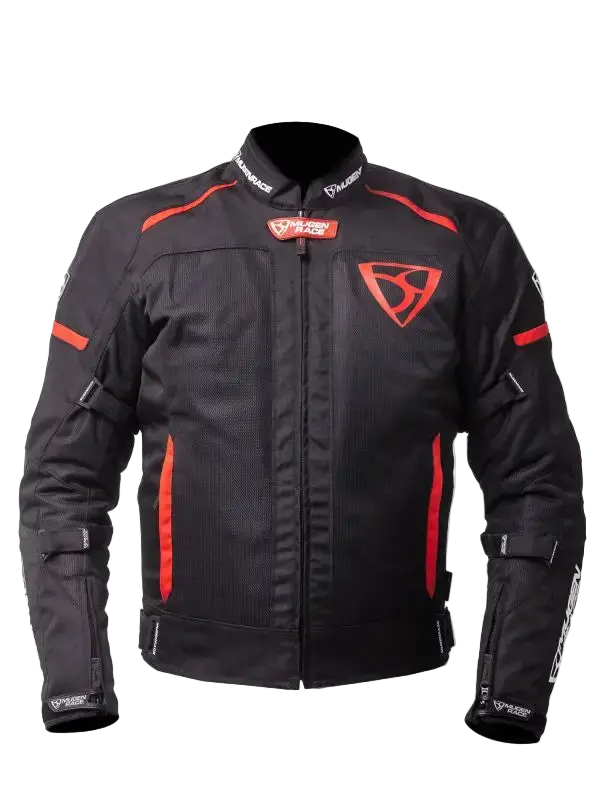 MUGENRACE FUGGIRE-A Tessile Moto Giacca Nero Rosso 