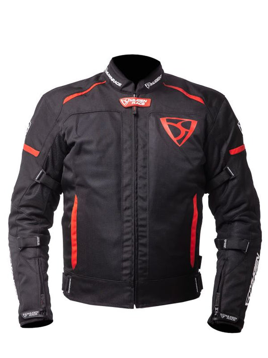 MUGENRACE FUGGIRE-A Tessile Moto Giacca Nero Rosso