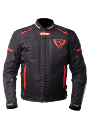 MUGENRACE FUGGIRE-A Tessile Moto Giacca Nero Rosso 