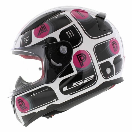 LS2 FF353 rapid Brick casco da moto GL.Black Pink