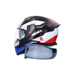 SHIRO KATANA MOTO CASCHI INTEGRALI NERO BIANCO BLU