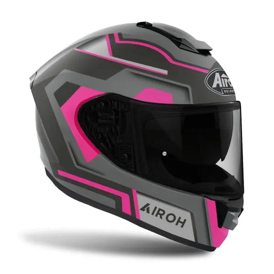 AIROH ST.501 SQUARE Moto Turismo Integrali Caschi Rosa Opaco