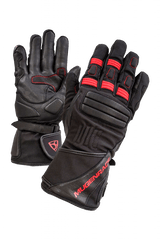MUGENRACE PRIMO INVERNO Lunghi Moto Guanti Nero Rosso 