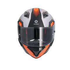 SHIRO Hunter Sh-890 Moto Integrale Caschi Opaco Nero Arancia 