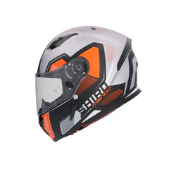 SHIRO Hunter Sh-890 Integrale Caschi Opaco Nero Arancia