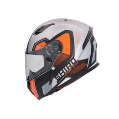 SHIRO Hunter Sh-890 Moto Integrale Caschi Opaco Nero Arancia 