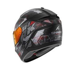SHARK RIDILL 2 MOLOKAI MOTO INTEGRALI CASCHI NERO ROSSO ANTRACITE 