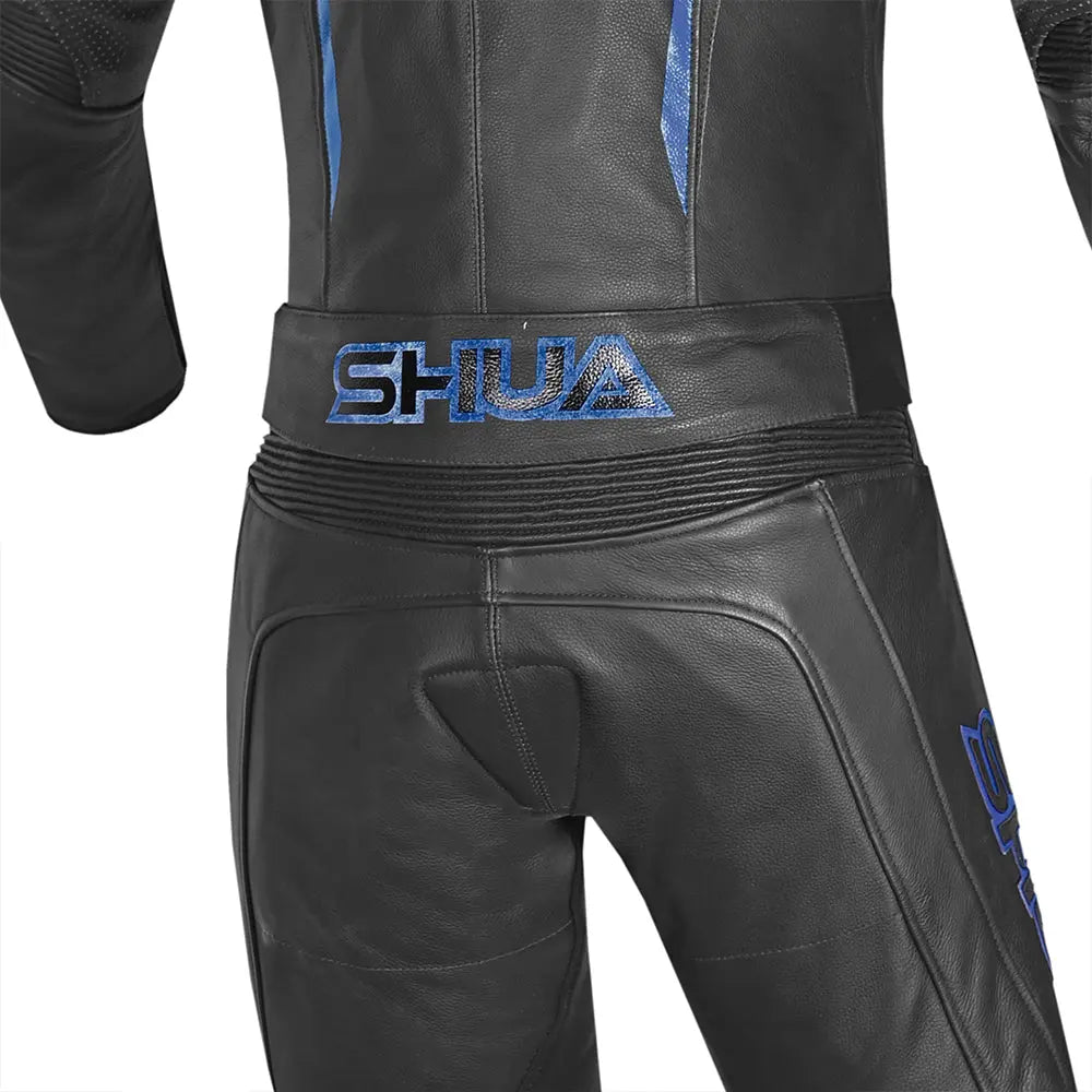 Shua Infinity Tuta Moto 2 pezzi Nero/Bluhip area