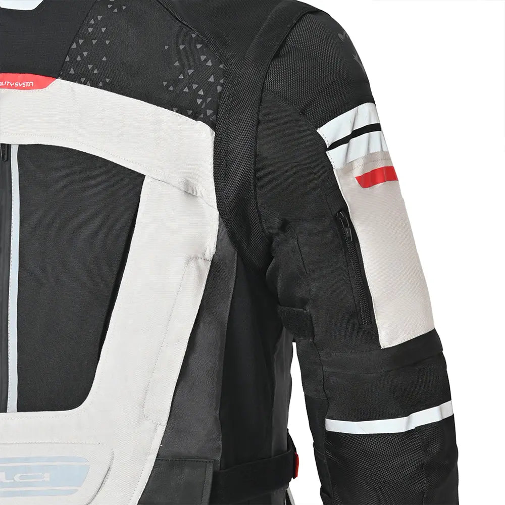 Bela CrossRoad Extreme WP Giacca moto per uomo Ice / Nero / Girgio under arm right 