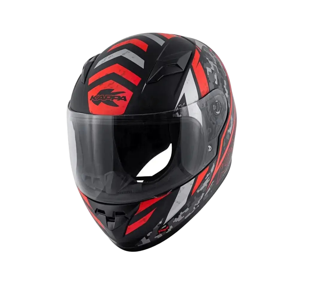 KAPPA KJ04 Boomd Prox Junior Moto Integrali Caschi Nero Rosso 