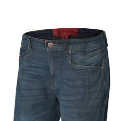 BELA -  Pantalon Kevin 32L Dirty Azzurro 