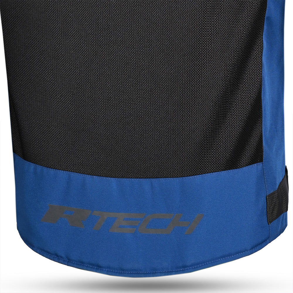 R-TECH SPIRAL MESH CHAQUETA DE MOTO DE HOMBRE TEXTIL  AZUL NEGRO ROJO 
