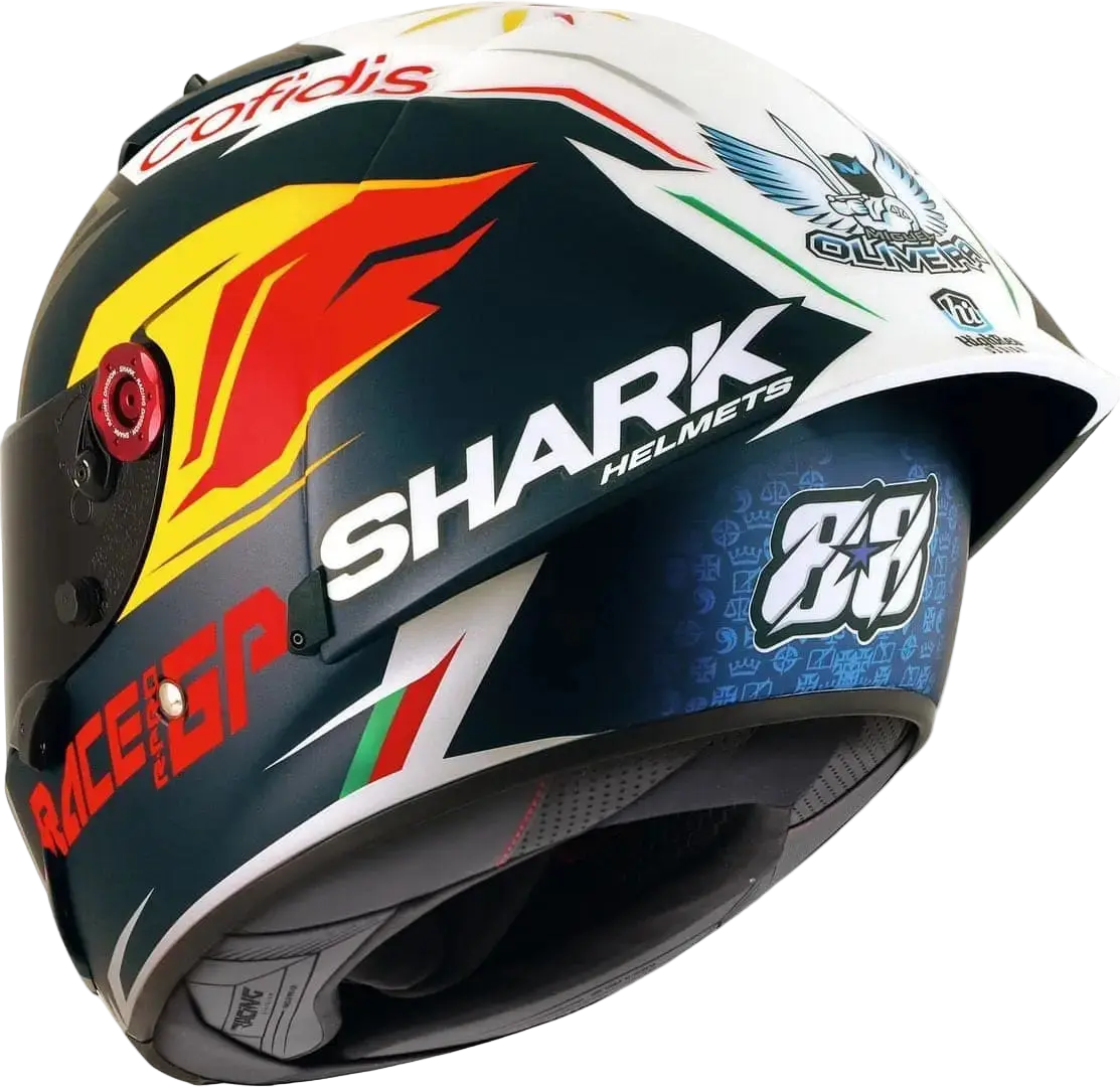 SHARK RACE-R PRO GP 06 Moto Integrale Corsa Casco Rosso Bull 