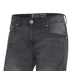 Jeans Rocker da 30 con cucitura interna in denim nero 