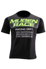 MUGENRACE T-MNR-2430 RIP-S T-shirt in cotone nero giallo