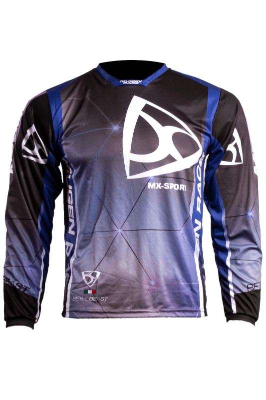 MUGENRACE CR-MNR-2491 MAGLIA TENTO CRUZ NERO BLU