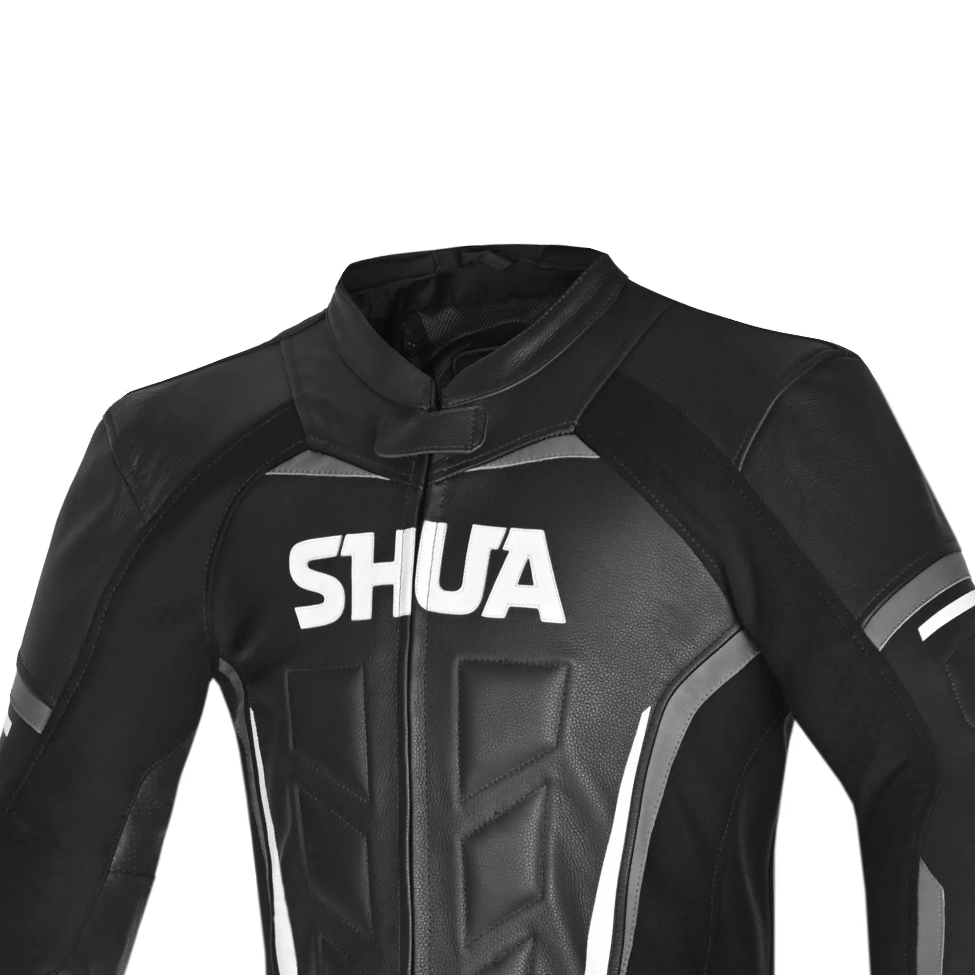 SHUA INFINITY TUTA MOTO 2 PC UOMO NERO BIANCO ANTRACITE 