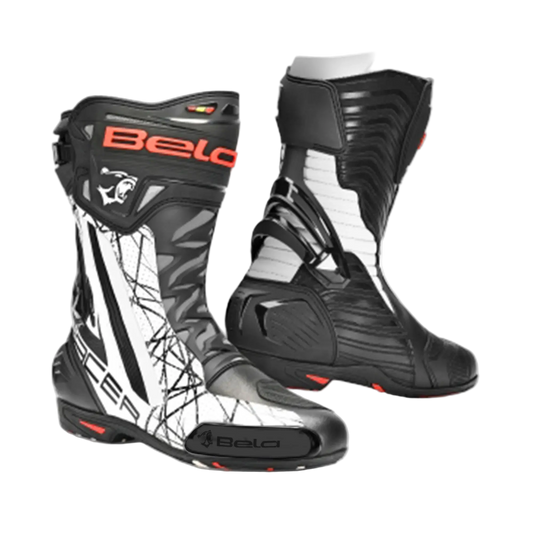 Bela Stivali Moto Air Rider Racing Nero Blanco 