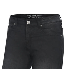 Bela Rio 32 Inseam Nero Denim jeans per moto 