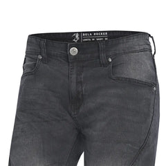 Bela Rocker Jeans Moto per Uomo - Nero vaquero front pockets
