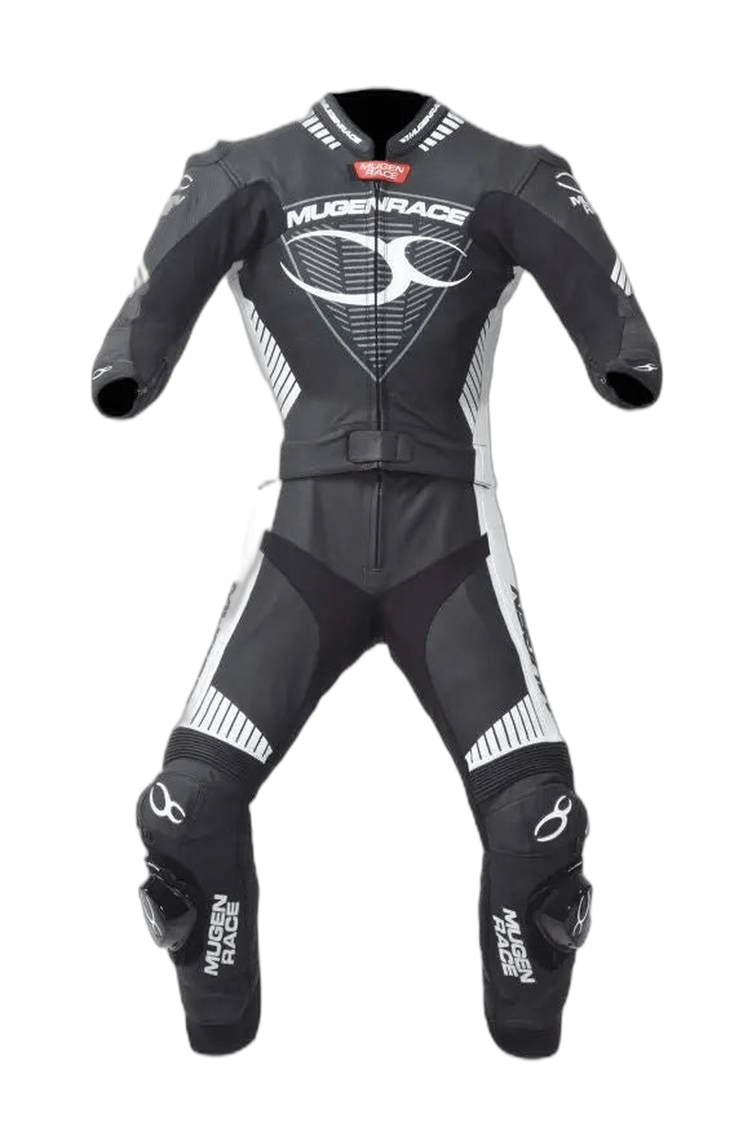 MUGENRACE MNR 1711 Impegnato-D Traje Piel Donna Nero Bianco 