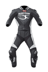 MUGENRACE MNR 1711 Impegnato-D Traje Piel Donna Nero Bianco 