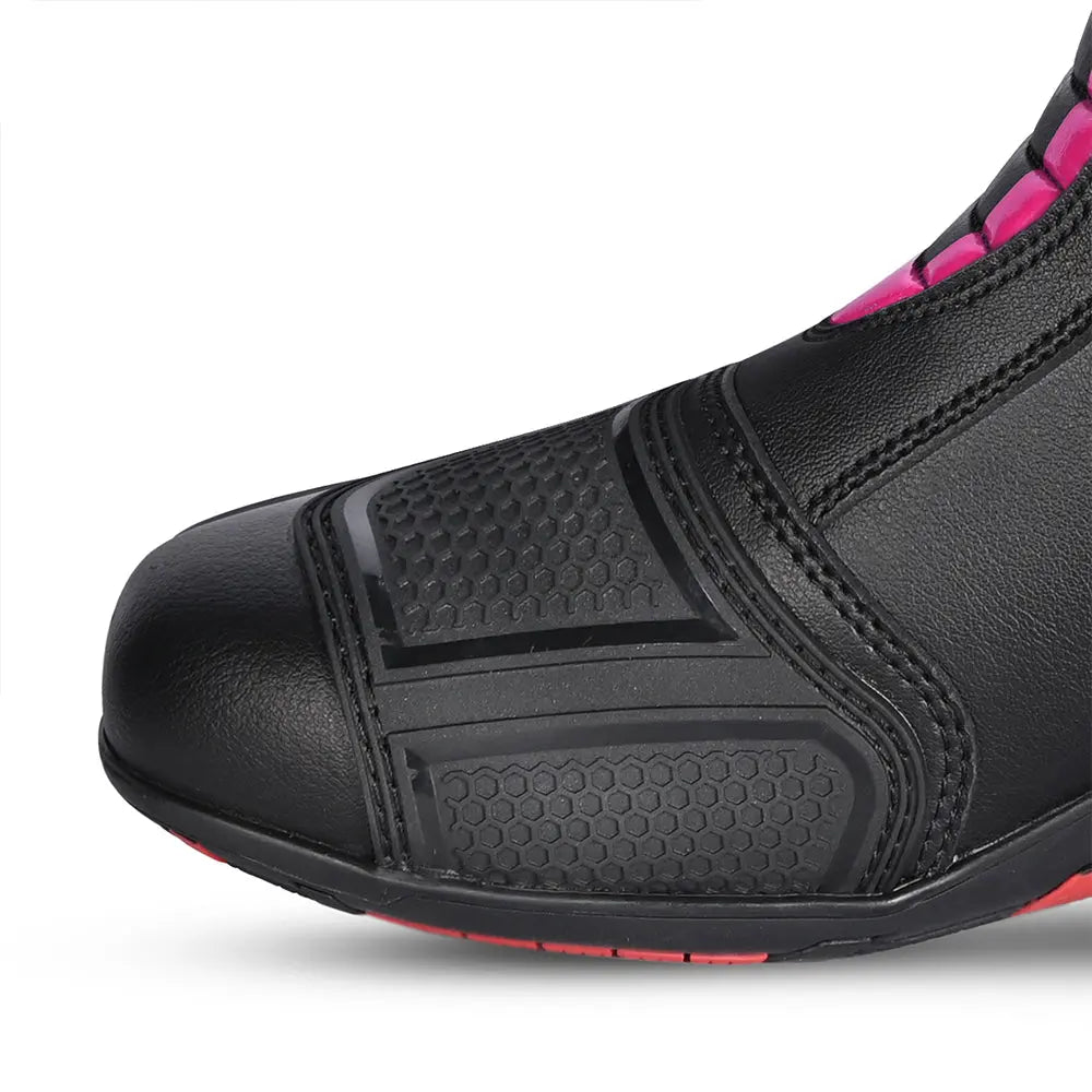 Bela Strip Lady Black Pink Racing Stivali detail