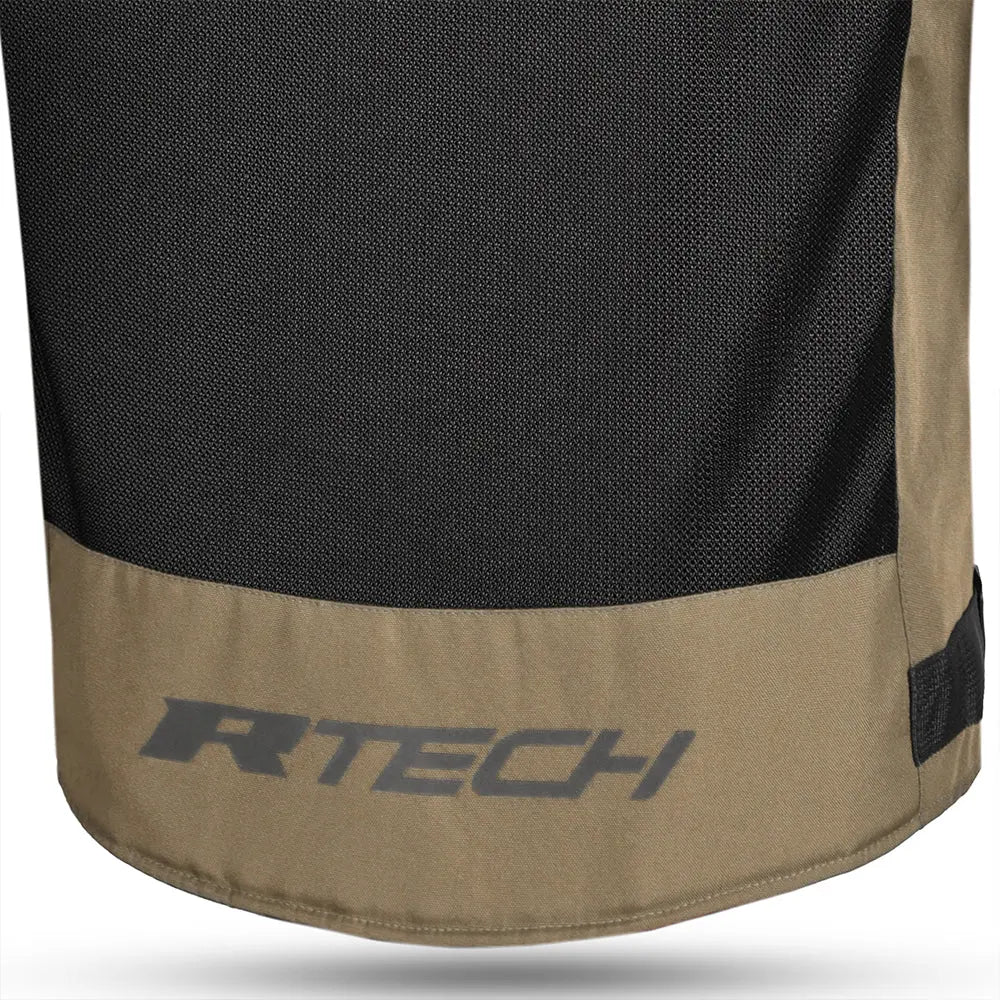 R-Tech Spiral Mesh  Giacca Estiva in Tessuto Moto -BEIGE/NERO/ROSSO back lower style