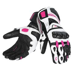 BELA Venom RS Guanti da corsa da Donna- Bianco/Nero/Rosa 