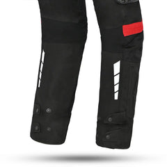 Bela Crossroad Extreme WP Pantaloni in tessuto impermeabile Nero/Antracite/Rosso toe