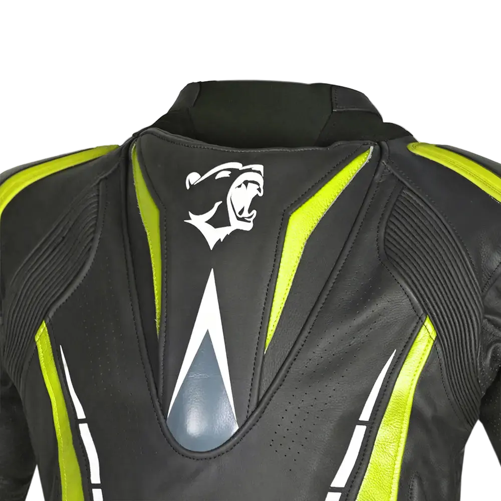 Bela Rocket Nero Giallo Men Giacca (Pelle Di Canguro Mix) 