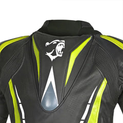Bela Rocket Nero Giallo Men Giacca (Pelle Di Canguro Mix) 