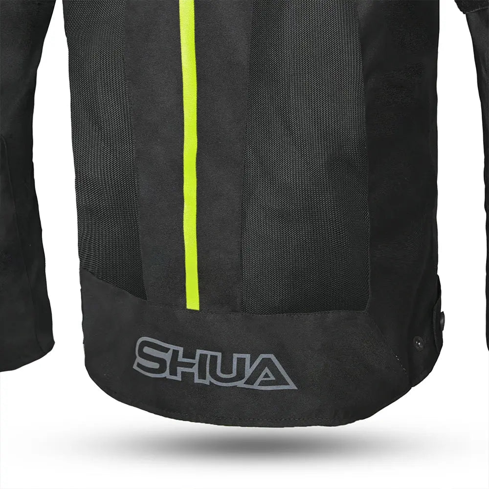 SHUA - GIACCA IN TESSUTO GRAVITY LITE NERO/FLU/GIALLO  Estivo traforato Uomo 