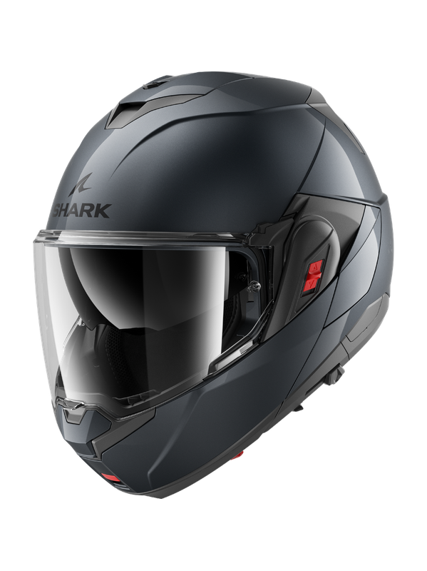 SHARK OXO BLANK FLIP FRONT EN DE MOTOCICLETA CASCO METAL PISTOLA