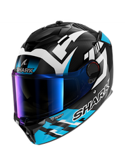 SHARK CASCO SPARTAN GT PRO CARBON ZARCO TRACK RACER Carbono Blanco Azul