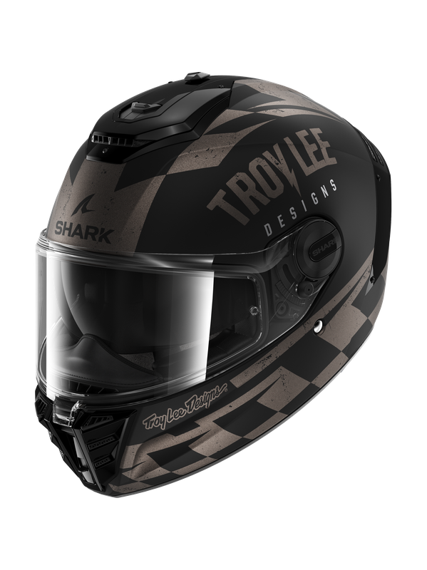 SHARK SPARTAN RS RACESHOP Casco Integral Negro Mate Antracita Plata 