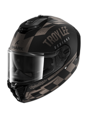 SHARK SPARTAN RS RACESHOP Casco Integral Negro Mate Antracita Plata 