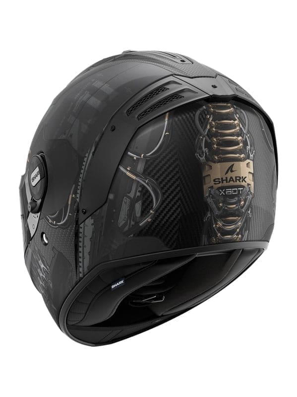 SHARK SPARTAN RS CARBON XBOT Carbonio Integrali Caschi Opaco Antracite Rame