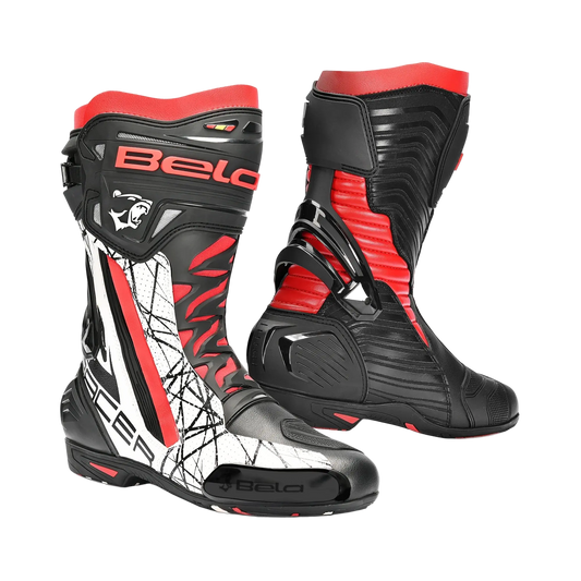 Bela Stivali Moto Air Rider Racing Nero Rosso 