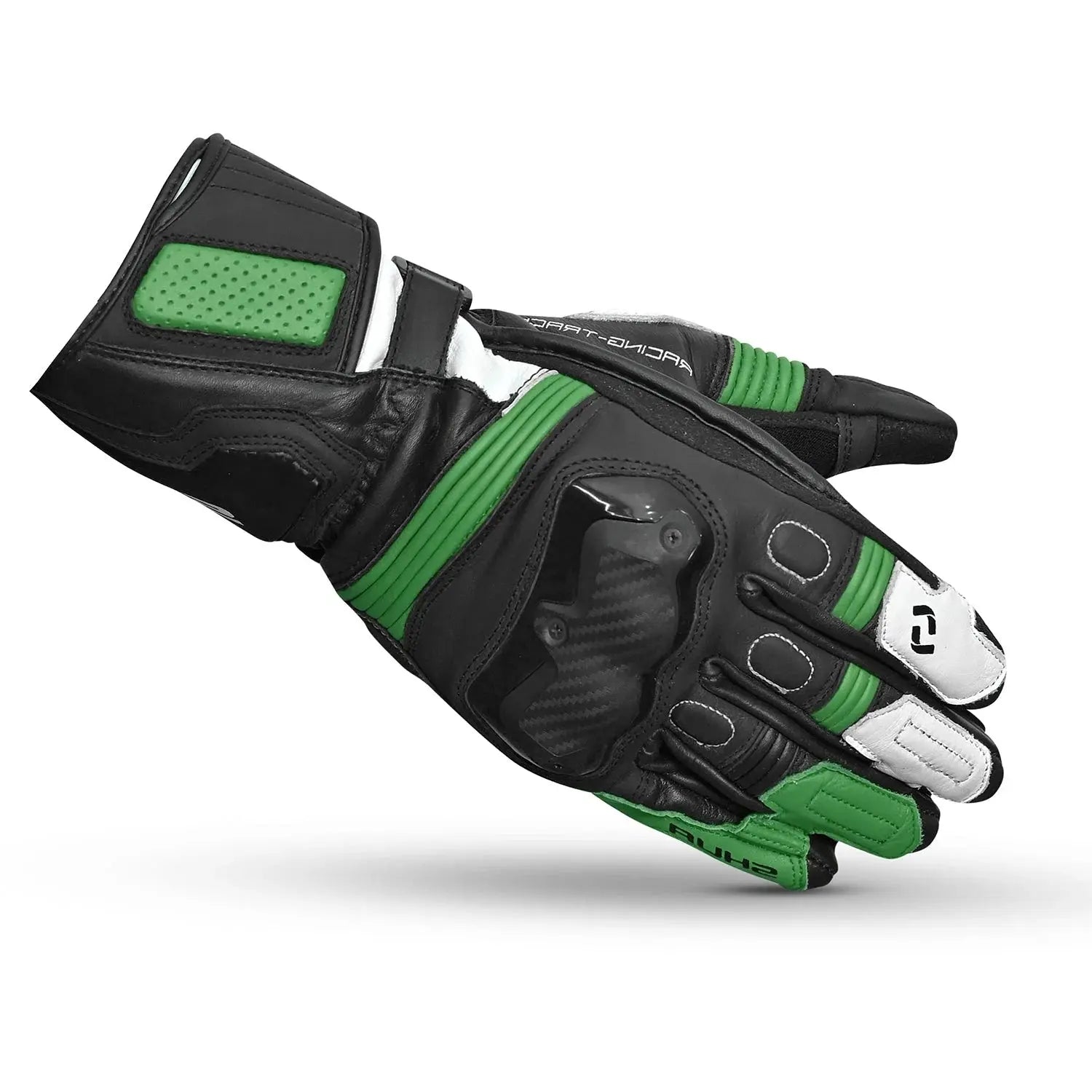 SHUA RANGER PRO – Guanti Moto Nero Bianco  Verde 