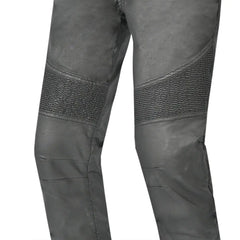 Bela Tom Men Wax Coated Denim Nero Pantaloni 