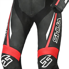 Shua Infinity Nero Rosso1PC Tute da Moto in Pelle Uomo knees