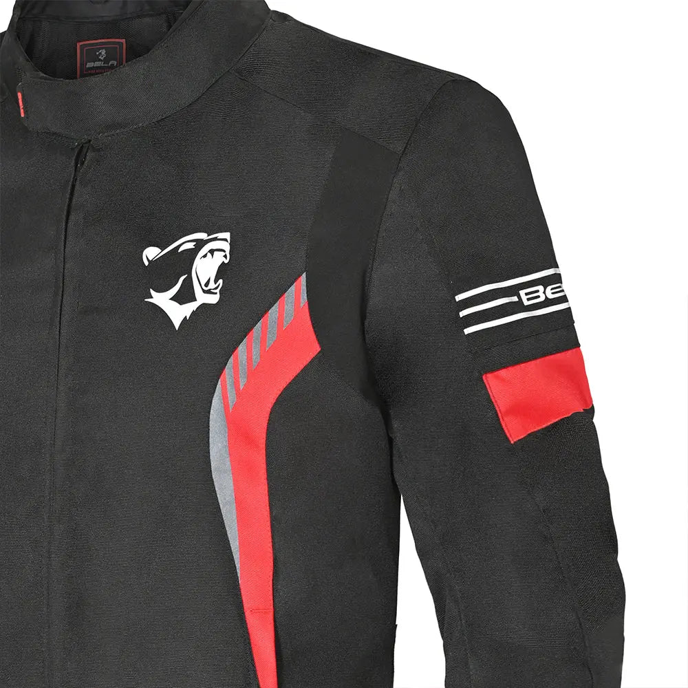 Bela Bradley Rosso Giacca Tessile da Moto shoulder