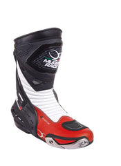 MUGENRACE MNR-1490 SPHANTOM 2 Moto Stivali Neri Rossi Bianchi 